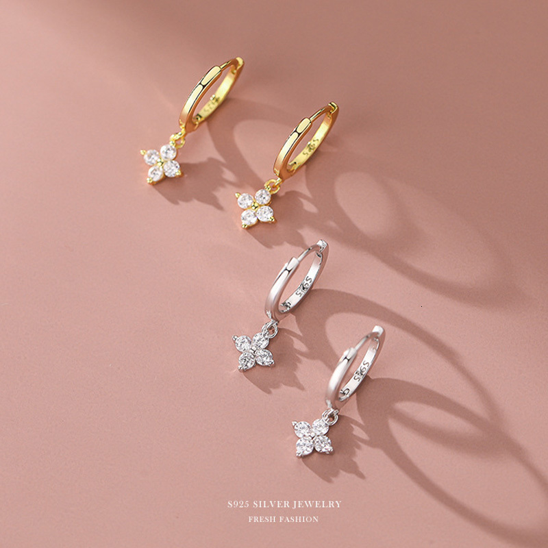 Sterg Sier Hoop for Women Fine wer Hie Earring Trending Original Dangle Earrings Jewelry 230411