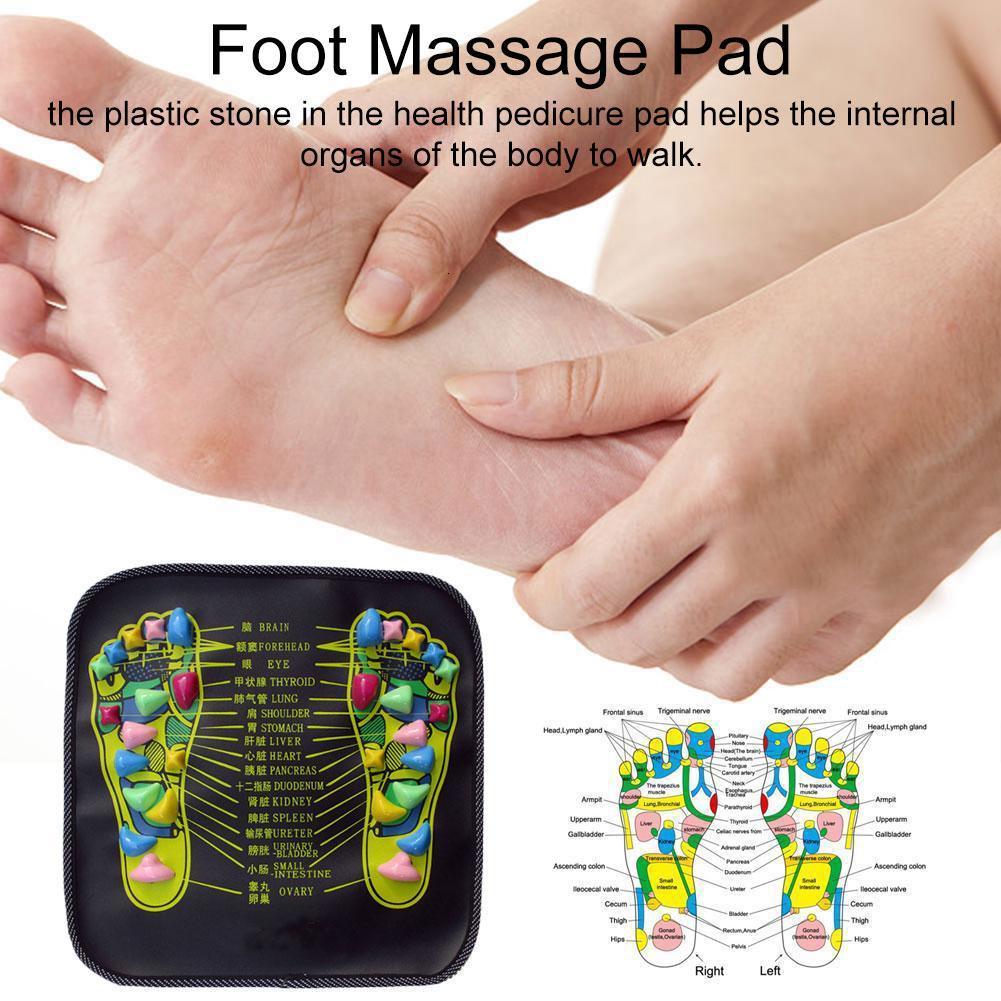 Back Massager Acupuncture Cobblestone Foot Cushion Reflexology Mat Acupoint Physical Pad Pain Relief Health Care 230411
