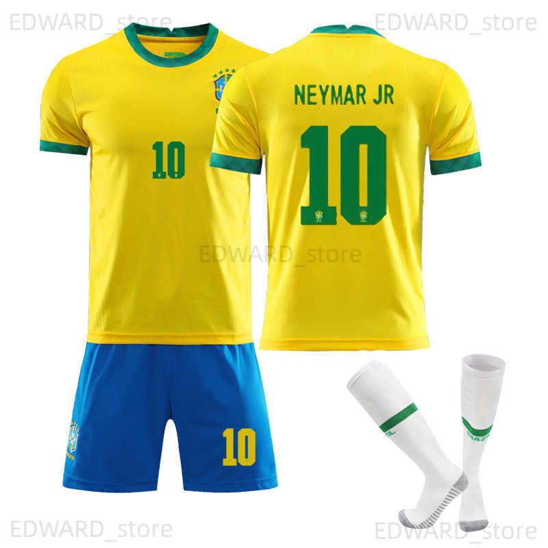 Men's Tracksuits 2021 Brazil Home No.10 Neymar Football Kids' Adult Soccer Jersey Training Jersey Children's Adult Set T230411, No print number
Men's Tracksuits 2021 Brazil Home No.10 Neymar Football Kids' Adult Soccer Jersey Training Jersey Children's Adult Set T230411, No print number