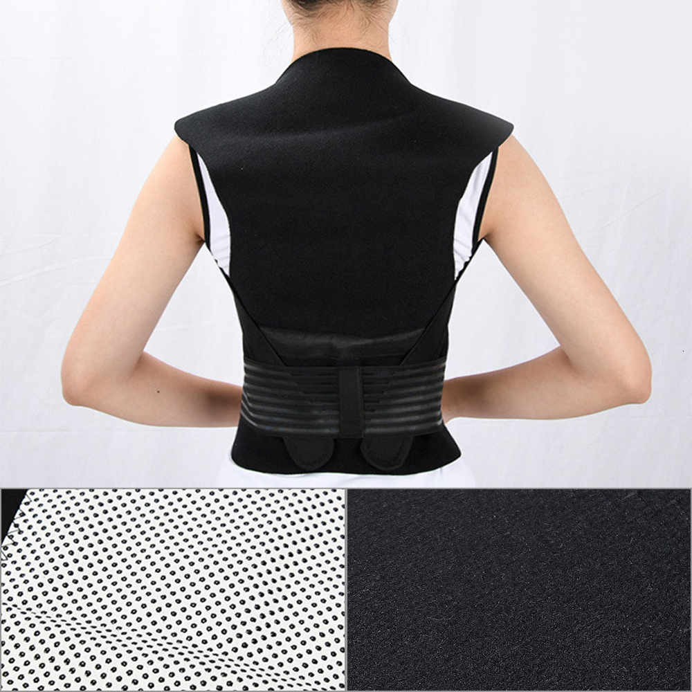 Other Massage Items Self-heating Magnetic Therapy Belt Lumbar Posture Corrector Shoulder Back Support Waist Brace Vest Pain Relief Body Massager 23041
