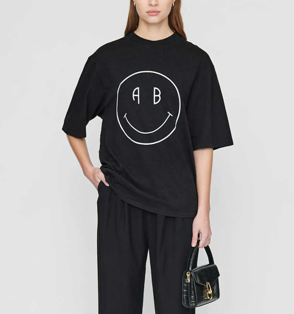 Anine Bing Women Designer Tee Round-neck Print Short-sleeved T-shirt Cotton Summer Casual t Shirt Fashion Tops Polos, Black
Anine Bing Women Designer Tee Round-neck Print Short-sleeved T-shirt Cotton Summer Casual t Shirt Fashion Tops Polos, Black