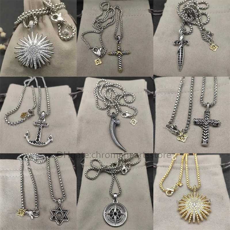 Box Chain Designer Luxury Necklaces Fashion Necklac High Quality Exquisite Premium Cross Necklace Sunflower Anchor Pendant Horn