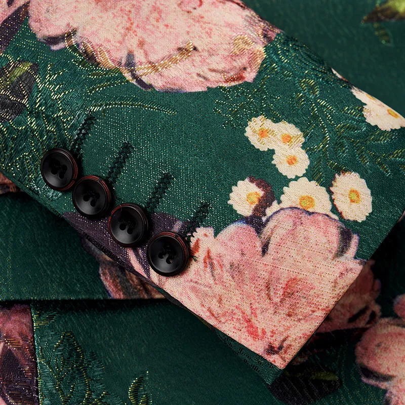 Men's Suits Blazers Autumn Men's Long Sleeved Suit Jacket Fashion Printing Blazers Matching Single Button Casual Suit Men Tuxedo 5XL 6XL 231