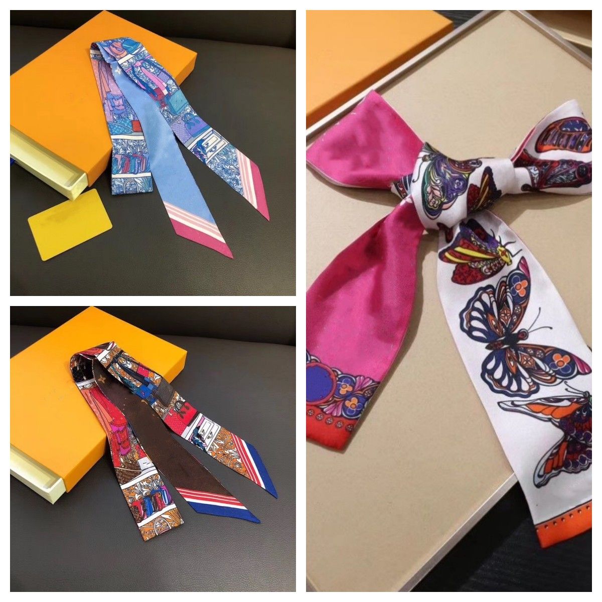 Luxury brand Women's Fashion scarves Designer Headband Classic Handbag Scarf high Quality silk material
Luxury brand Women's Fashion scarves Designer Headband Classic Handbag Scarf high Quality silk material