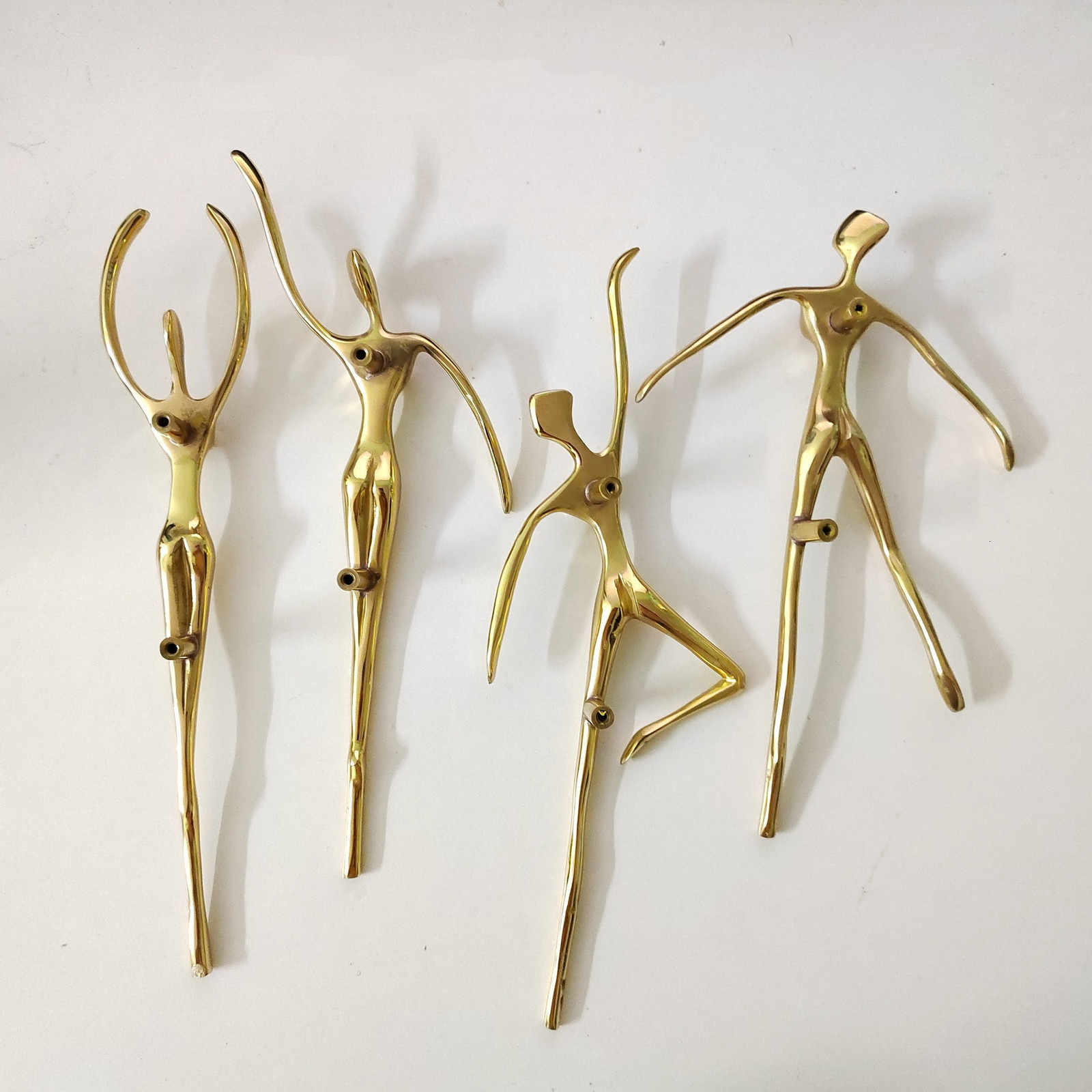 Handles Pulls Creative Ballet Dancer Solid Brass Thinker Shape Handle Wardrobe Kitchen Dresser Cabinet Door Drawer and 230410