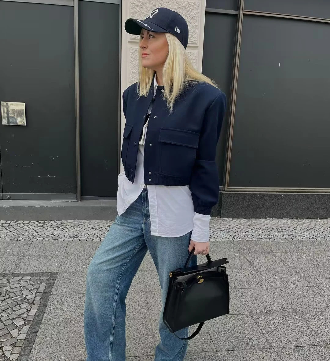 Womens Jackets SLTNX TRAF Woman Bomber for Women Chic Coats Female Casual Singlebreasted with Pockets Jacket Outerwear Tops 231110