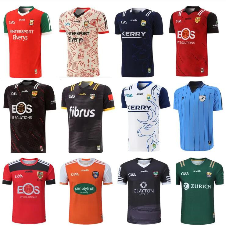 23 24 Ireland GAA rugby jerseys Ireland GALWAY DUBLIN Gaelic football jersey LIMERICK CAVAN KERRY TYRONE MAYO MEATH shirts home away, Adult 
23 24 Ireland GAA rugby jerseys Ireland GALWAY DUBLIN Gaelic football jersey LIMERICK CAVAN KERRY TYRONE MAYO MEATH shirts home away, Adult
