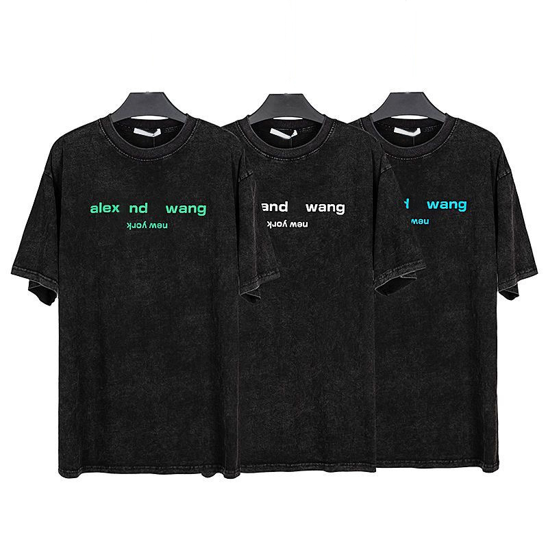AW Designer Mens Womens t shirt washed and made old foam lettering printed loose wang Tshirts High Street short sleeved sports Tee summer shirts, No sell
AW Designer Mens Womens t shirt washed and made old foam lettering printed loose wang Tshirts High Street short sleeved sports Tee summer shirts, No sell