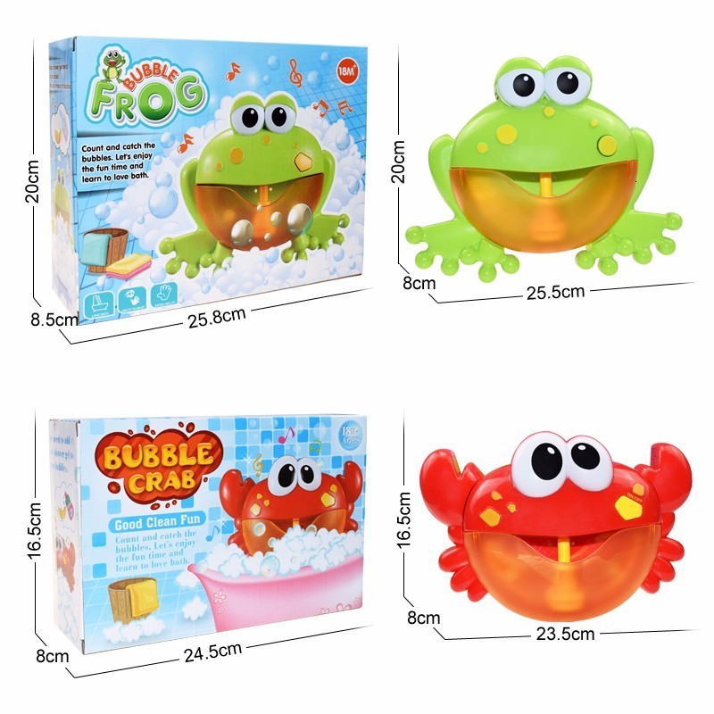 Bath Toys Bubble Crabs Baby Bath Toy Funny Toddler Bath Bubble Maker Pool Swimming Bathtub Soap Machine Bathroom Toys for Children Kids 230410