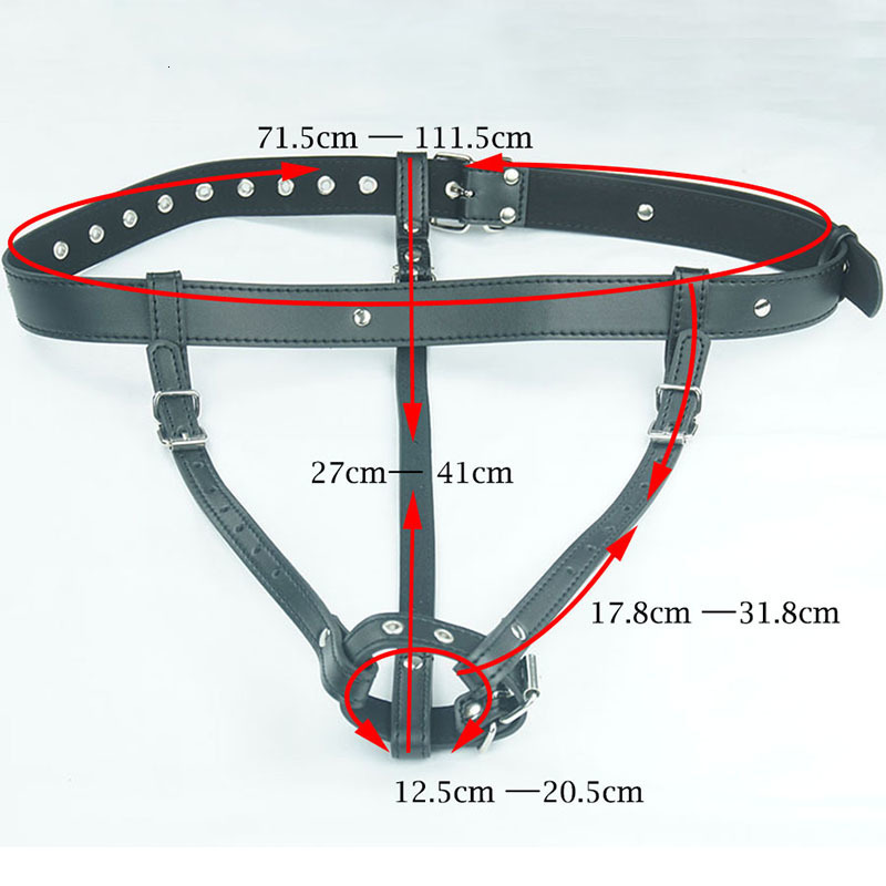Adult Toys BDSM Chastity Forced Orgasm Belt Vibrator Leather Bondage Strapon Harness Magic Wand Massager Sex Women 230411