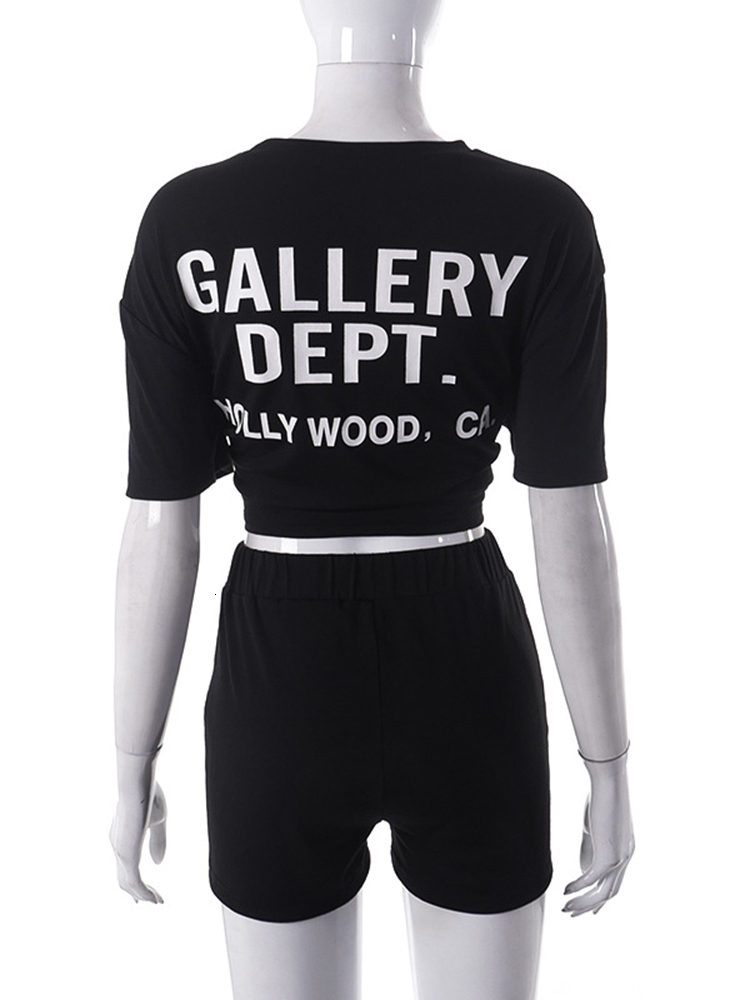 Women s Tracksuits Sifreyr Y2K Letter Print Casual Shorts Set Two Piece Set Summer Short Sleeve O Neck T Shirts And Suits 230411