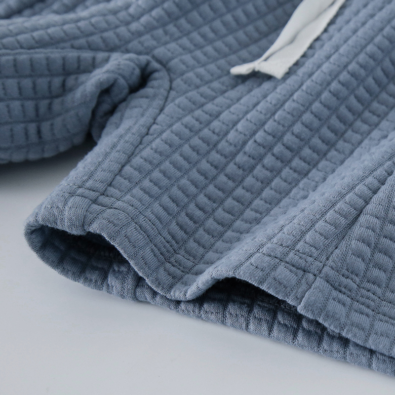 Shorts Organic Cotton Waffle Girls Summer Children s Clothing Casual Loose Elastic Waist Lace up Kids TZ108 230411