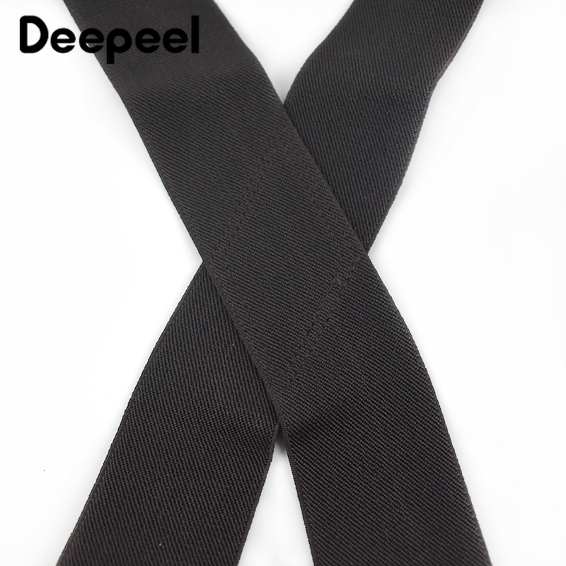 Suspenders Deepeel 1pc 5*120cm Fashion Wide Men's Suspender Black Hook Buckle 4 Clip Stretch Male Jockstrap Work Braces Men Accessories 230411