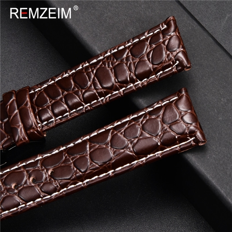Watch Bands Strap Factory Genuine leather Watch Strap Butterfly Clasp watchband 16 17 18 19 20 21 22 24mm Watch Band With Watchband Box 230411
