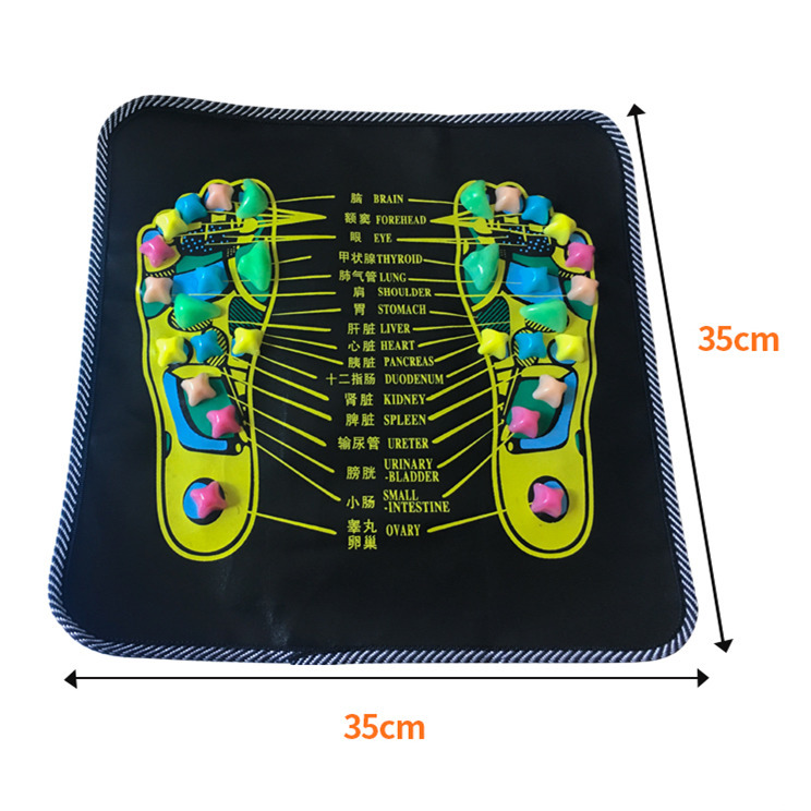 Full Body Massager Cushion Simulation Cobblestone Foot Leg Pad Pain Relief Relaxing Mat Healthcare Acupressure 230411
