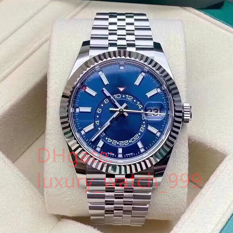 Mens Watch Gift Automatic Mechanical Stainless Steel Calendar 42mm SkyDweller Classic Blue Dial Business Master Wristwatch Top Quality With Original Box Card, 12#
Mens Watch Gift Automatic Mechanical Stainless Steel Calendar 42mm SkyDweller Classic Blue Dial Business Master Wristwatch Top Quality With Original Box Card, 12#