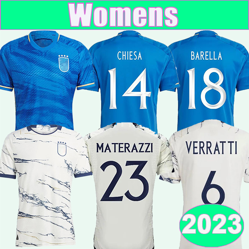 2023 Italy VERRATTI Womens Soccer Jerseys National Team PINAMONTI TOTTI RASPADORI CHIESA BARELLA BONUCCI Home Blue Away White Football Shirts Uniforms, Nv13284 2023 home no patch
2023 Italy VERRATTI Womens Soccer Jerseys National Team PINAMONTI TOTTI RASPADORI CHIESA BARELLA BONUCCI Home Blue Away White Football Shirts Uniforms, Nv13284 2023 home no patch