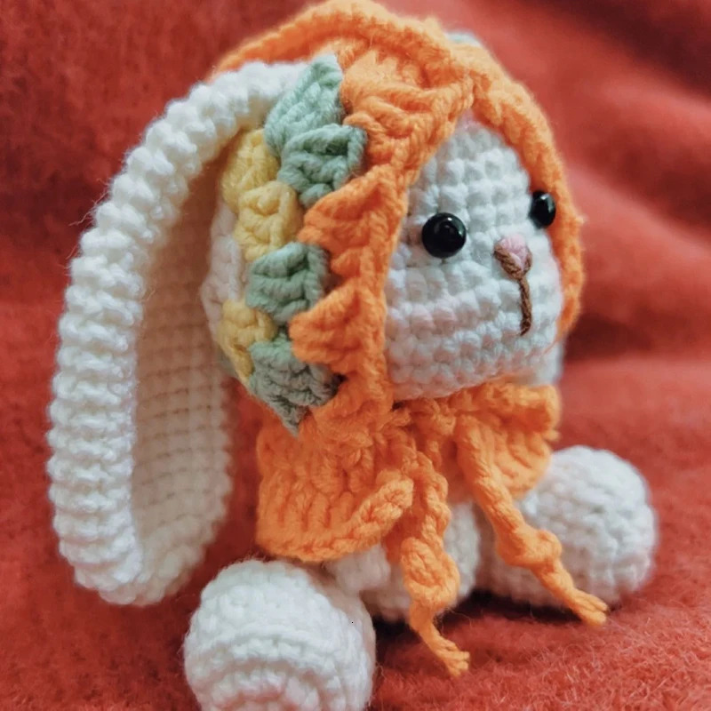 Other Pretty Rabbit Crochet Kit Needlework Doll DIY Knitting amigurumi Crocheting Craft kits handmake With Yarn Accessories Pattern 231110