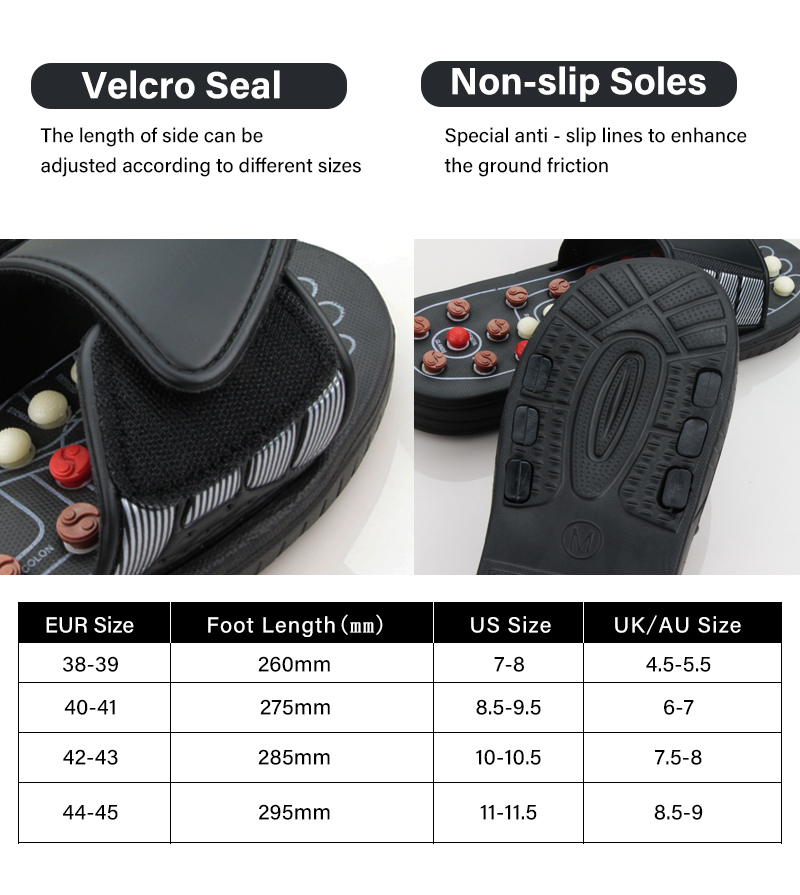 Foot Massager Feet Massage Slippers Reflexology Acupuncture Therapy Walk Stone Shoes Cobblestone 230411