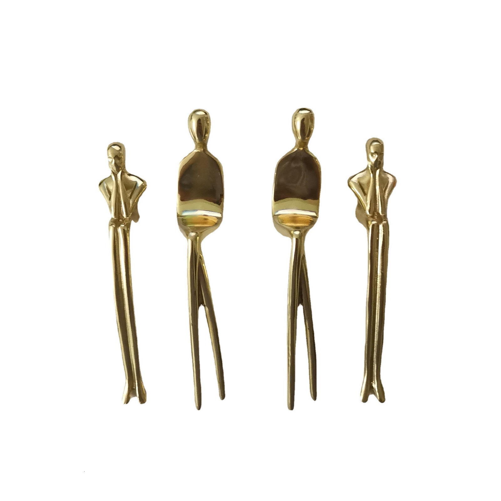 Handles Pulls Creative Ballet Dancer Solid Brass Thinker Shape Handle Wardrobe Kitchen Dresser Cabinet Door Drawer and 230410