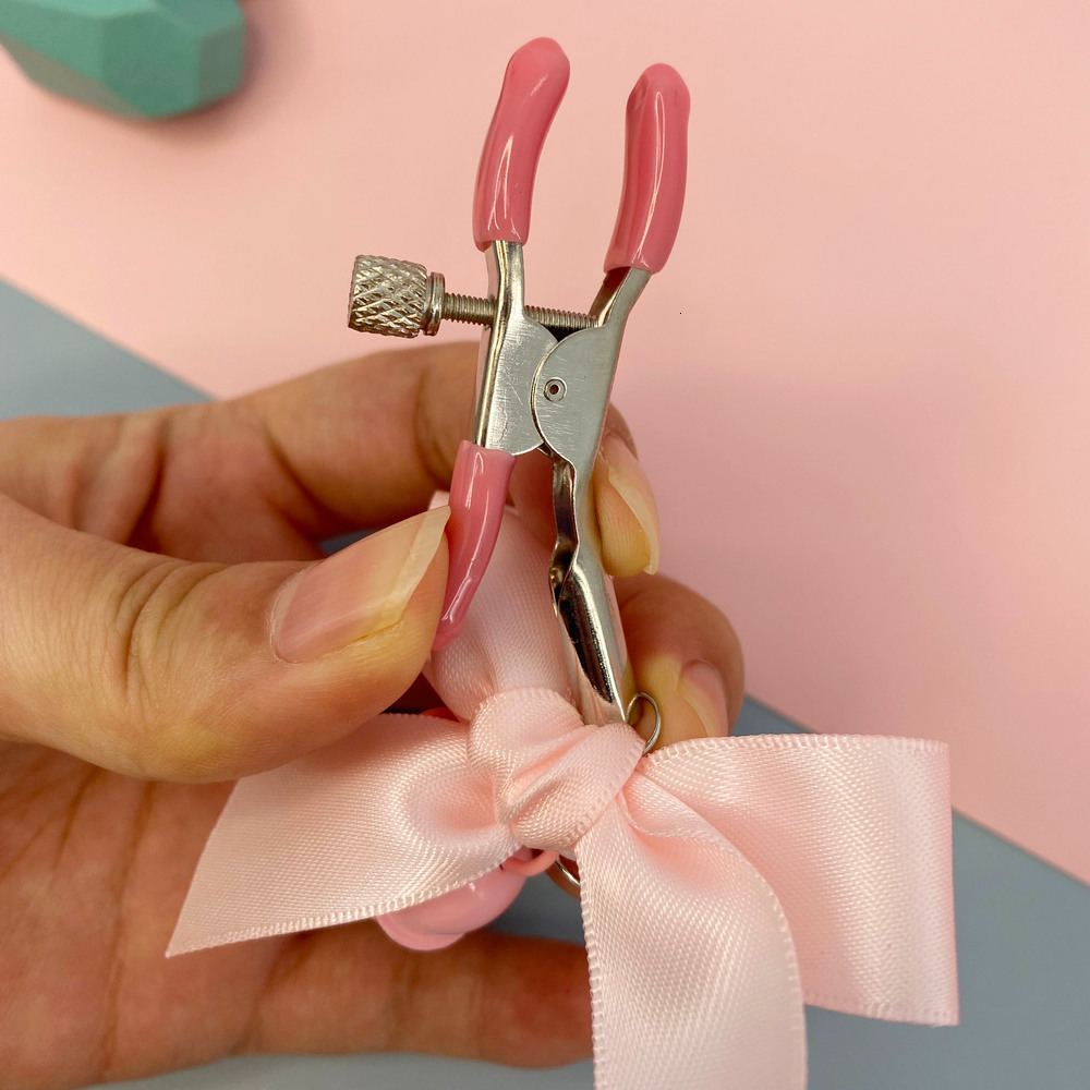 Adult Toys Black And Pink Woman Sexy Adjustable Nipple Clamp Breast SM Small Bell Fetish Flirting Teasing Sex For Couples 230411