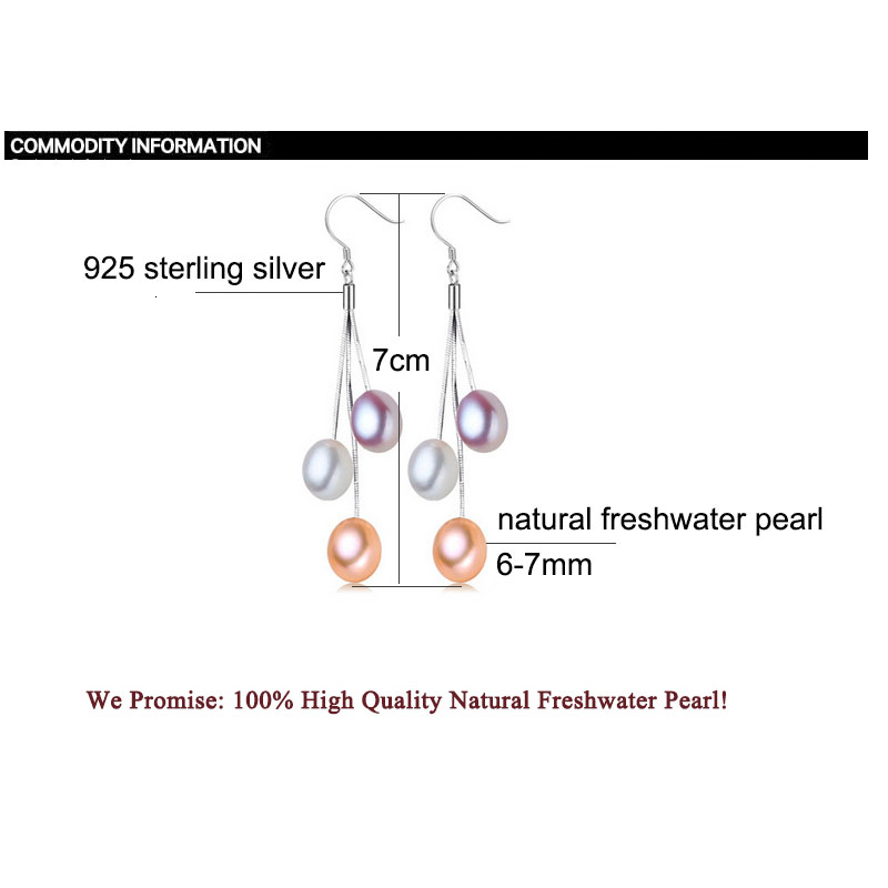 Dangle Chandelier ZHBORUINI Pearl Earrings Natural Freshwater Pearl Tassels Pearl Jewelry Drop Earrings 925 Sterling Silver Jewelry For Woman 230410
