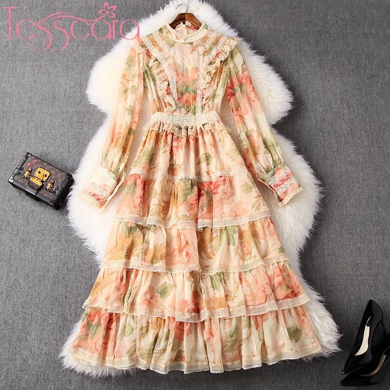 Casual Dresses TESSCARA Women Runway Designer Luxury Ruffle Dress Festa High Quality Long Floral Party Robe Prairie Chic Cocktail Vestidos
Casual Dresses TESSCARA Women Runway Designer Luxury Ruffle Dress Festa High Quality Long Floral Party Robe Prairie Chic Cocktail Vestidos