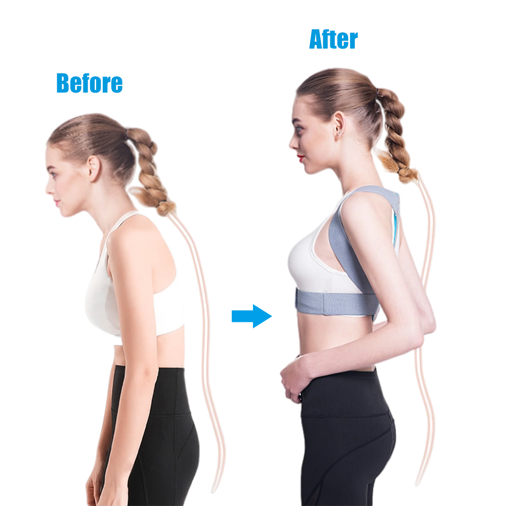 Back Massager Back Posture Corrector Clavicle Lumbar Spine Straight Strap Shoulder Support Brace Corset Bone Pain Relief Belt Body Health Care 230411