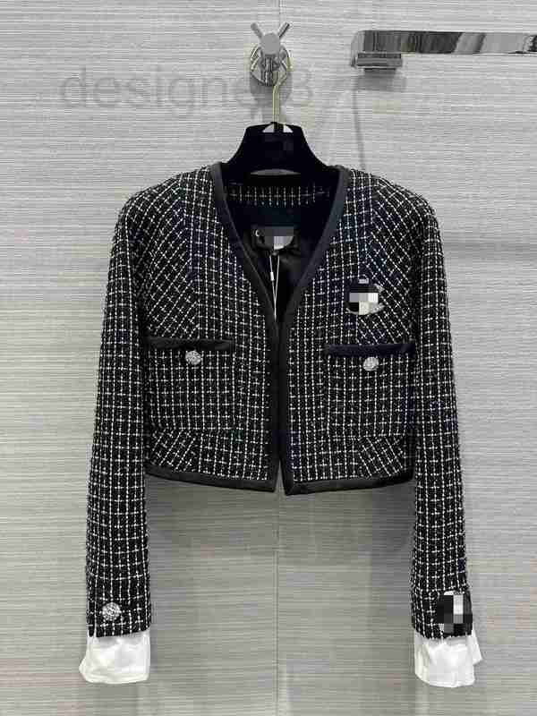 Women' Jackets designer Coat 2023 Spring New Temperament Short Knight Style Black and White Dot Plaid Woven DBSJ, Picture color
Women' Jackets designer Coat 2023 Spring New Temperament Short Knight Style Black and White Dot Plaid Woven DBSJ, Picture color