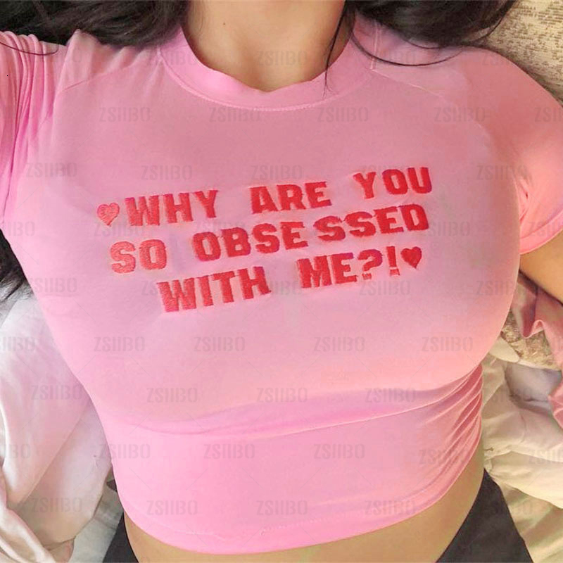 Women' T-Shirt Y2k clothes pink crop top Letter Embroidery Baby Tee Streetwear Short Sleeve T-Shirt Aesthetic Punk Vintage Goth Graphic emo 230411
Women' T-Shirt Y2k clothes pink crop top Letter Embroidery Baby Tee Streetwear Short Sleeve T-Shirt Aesthetic Punk Vintage Goth Graphic emo 230411