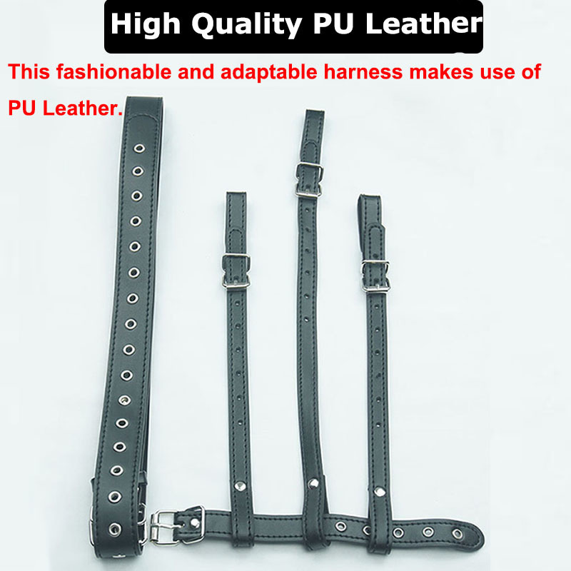 Adult Toys BDSM Chastity Forced Orgasm Belt Vibrator Leather Bondage Strapon Harness Magic Wand Massager Sex Women 230411