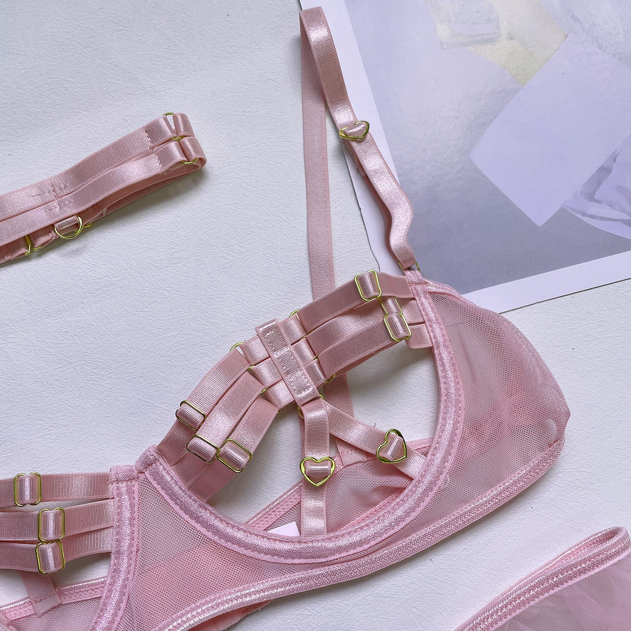 Sexy Set Ellolace Lingerie Porn Sissy Intimate Hollow Out Female Underwear Fancy Langerie Body GString Thongs Erotic Costumes 230411