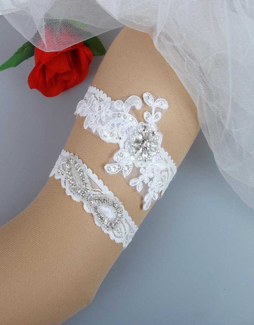 2 Pieces set Lace Bridal Garters Wedding Garters Real Picture Appliques Crystals Beaded Pearls Handmade Wedding Leg Garters Cheap9493898, Gold
2 Pieces set Lace Bridal Garters Wedding Garters Real Picture Appliques Crystals Beaded Pearls Handmade Wedding Leg Garters Cheap9493898, Gold