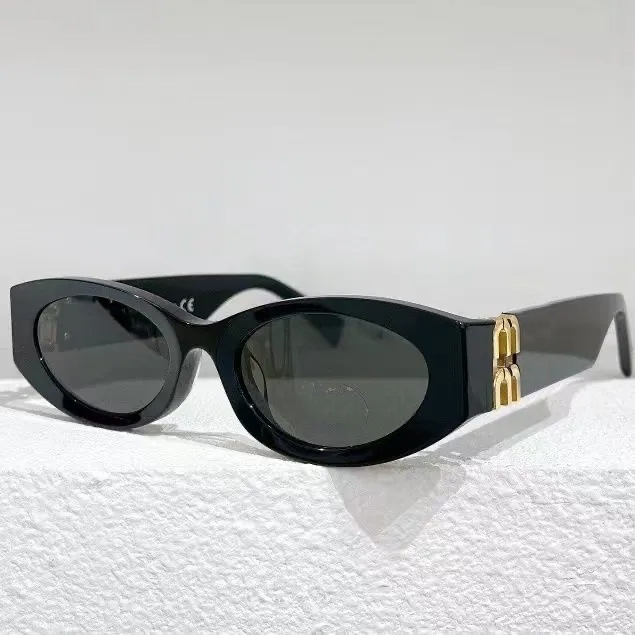 Sunglasses Oval Frame Miu Sunglasses Anti radiation Personalized Vintage Glasses Plate Advanced High Beauty T468
