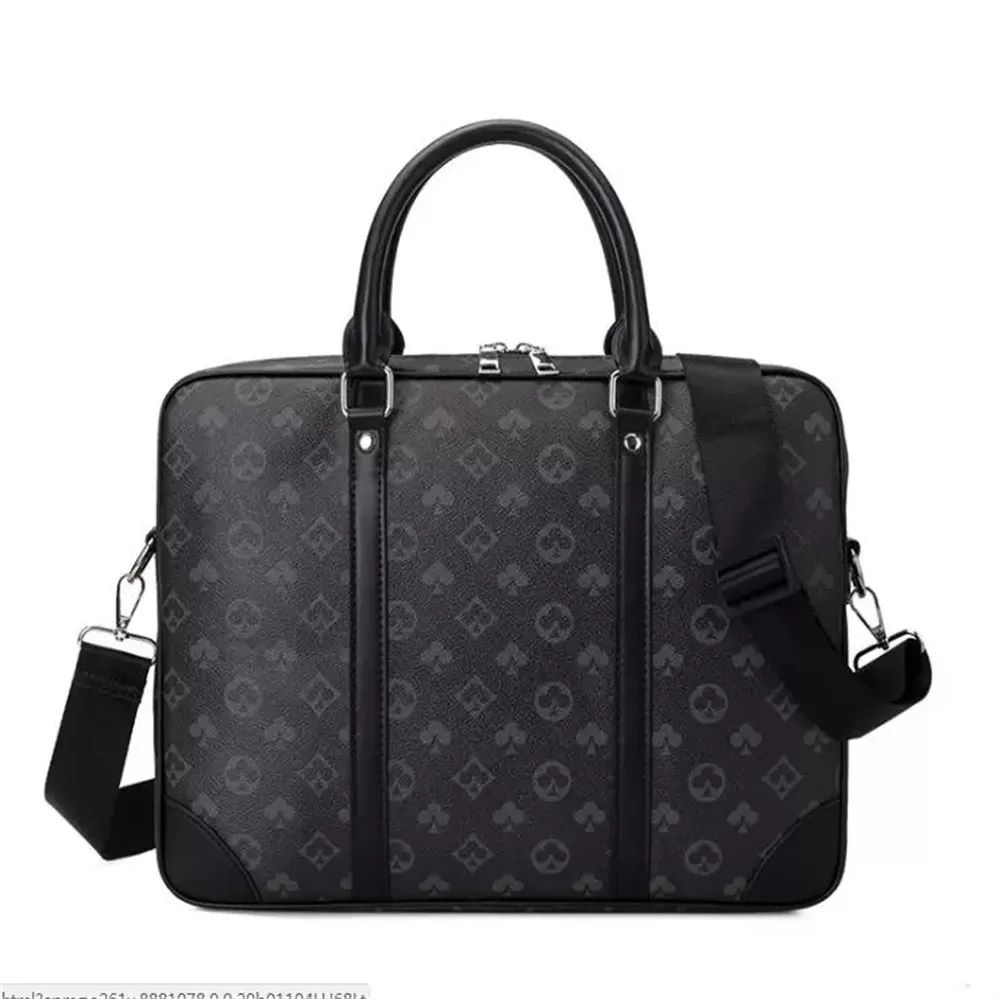 2022 Designer Men Shoulder Briefcase Black Brown Leather Handbag Luxury Business Man Laptop Bag Messenger Bags 3 Color with dust bag, Brown flower
2022 Designer Men Shoulder Briefcase Black Brown Leather Handbag Luxury Business Man Laptop Bag Messenger Bags 3 Color with dust bag, Brown flower