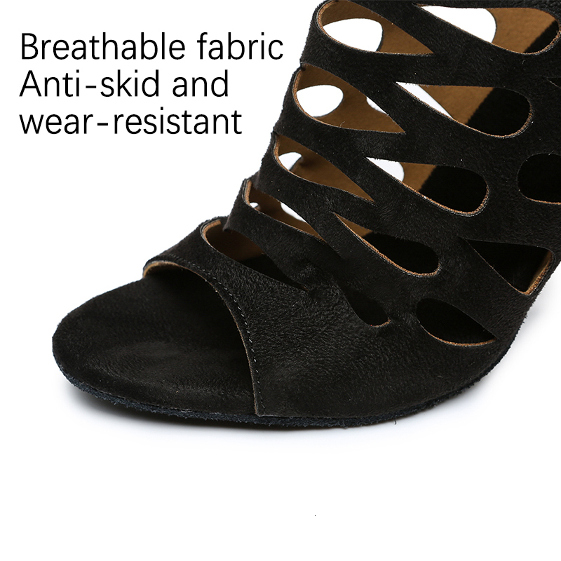 Dance Shoes DKZSYIM Latin High Top Dance Boots Women Ballroom Dance Shoes Ladies Girls Soft Soles Tango/Salsa Dance Shoes High Heels 5-8.5CM 230411