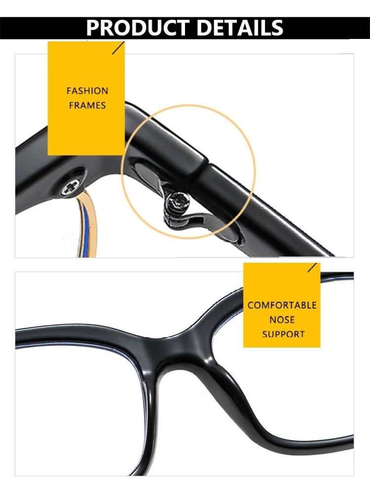 Sunglasses Frames 2023 Ins Fashion Retro Square Anti Blue Light Women Glasses Vintage Oversized Frame Clear Computer Reading Eyeglasses Trend 230411