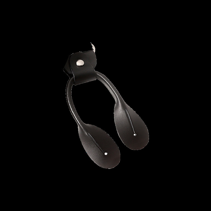 Suspenders Vintage 3.5 Cm Wide Black Leather Suspenders Men Leather Button Suspenders Pant Braces Male Wedding Unisex Wear 230411