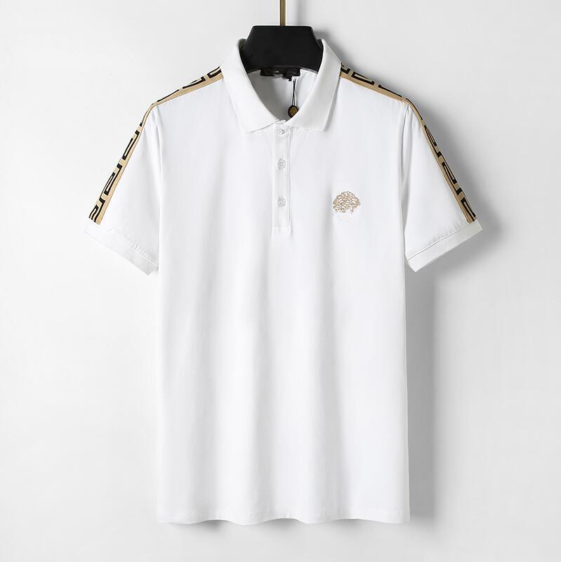 2023 Summer Tide brand polo men's short sleeve pure cotton business casual lapel T-shirt trend men's top -03, White
2023 Summer Tide brand polo men's short sleeve pure cotton business casual lapel T-shirt trend men's top -03, White
