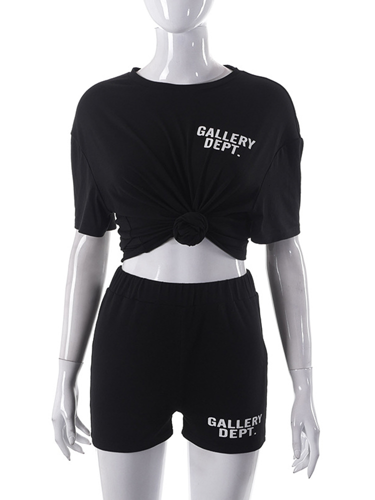 Women s Tracksuits Sifreyr Y2K Letter Print Casual Shorts Set Two Piece Set Summer Short Sleeve O Neck T Shirts And Suits 230411