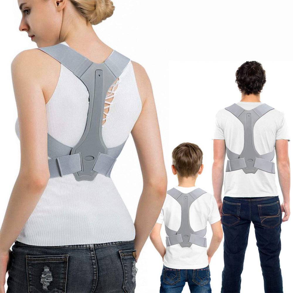 Back Massager Back Posture Corrector Clavicle Lumbar Spine Straight Strap Shoulder Support Brace Corset Bone Pain Relief Belt Body Health Care 230411