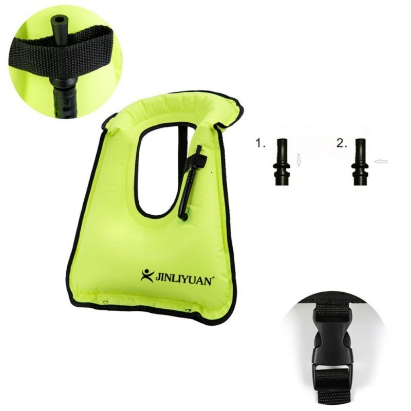Life Vest Buoy Snorkel Vest Adults Portable Life Jacket Inflatable Swim Vest Buoyancy Aid Swim Jackets for Men Women 230411