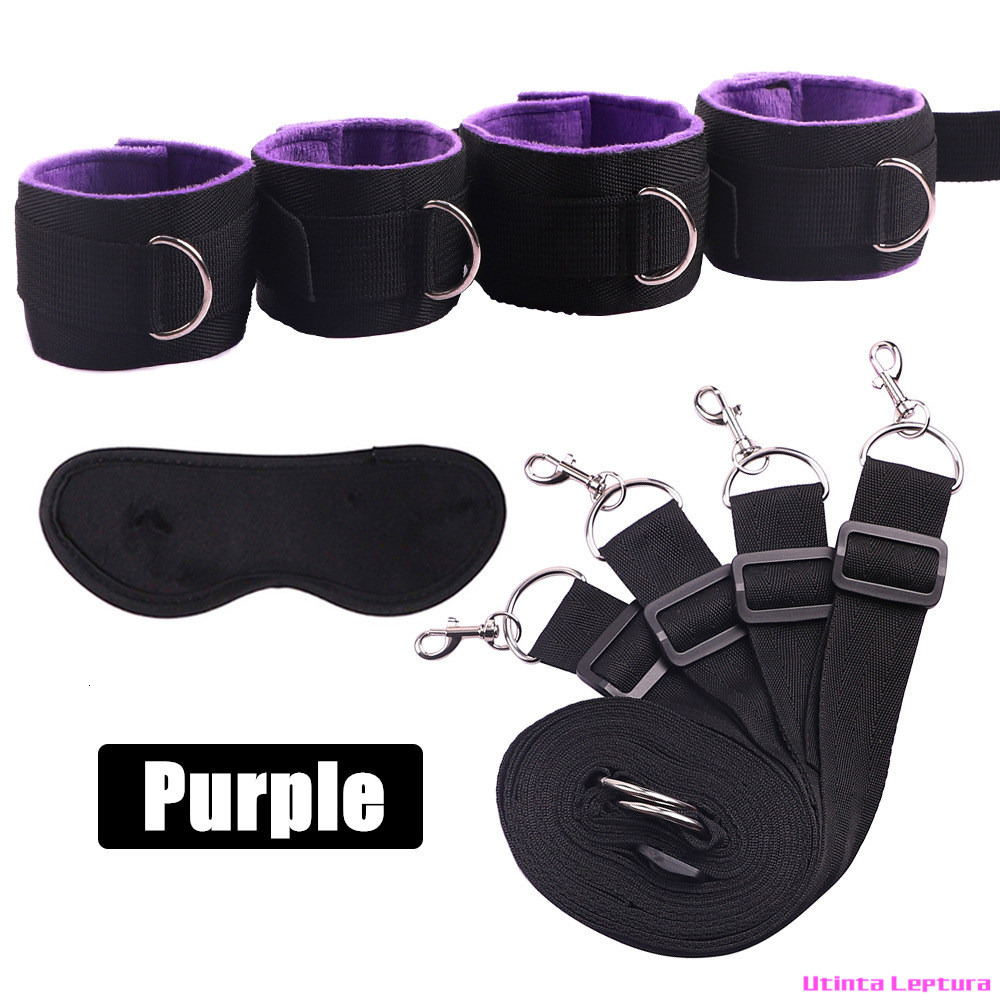 Adult Toys Sex Tools for BDSM Bondage Restraint S M Fetish Games Set Vibrator Handcuffs Ankle Bed Kits Couples 230411
