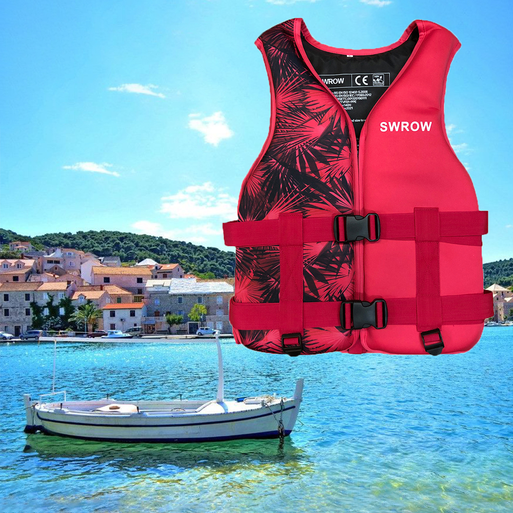 Life Vest Buoy Neoprene Life Jacket for Adult Children Water Sport Buoyancy Jacket Life Vest Swimming Boating Skiing Driving Vest Drifting 230411