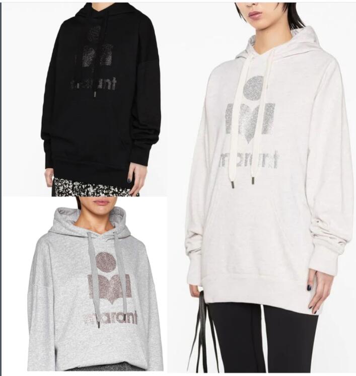 2023ss women's hoodies sweatshirts Marant Designer Pullover Sweatshirt Flocking Print Long Sleeve Loose Terry Sweater for Women Fashion Hoodies, Milk white
2023ss women's hoodies sweatshirts Marant Designer Pullover Sweatshirt Flocking Print Long Sleeve Loose Terry Sweater for Women Fashion Hoodies, Milk white