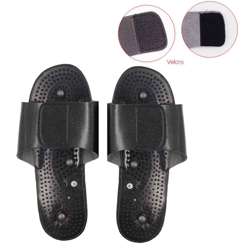 Back Massager Feet Massage Slippers Foot Reflexology Acupuncture Therapy Walk Stone Shoes Cobblestone 230411