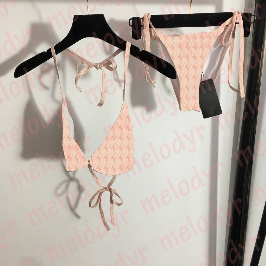 Summer Vacation Triangle Swimwear Bikini Letter Printed Swimming Bathing Suit Hot Spring Swimsuit, Pink
Summer Vacation Triangle Swimwear Bikini Letter Printed Swimming Bathing Suit Hot Spring Swimsuit, Pink