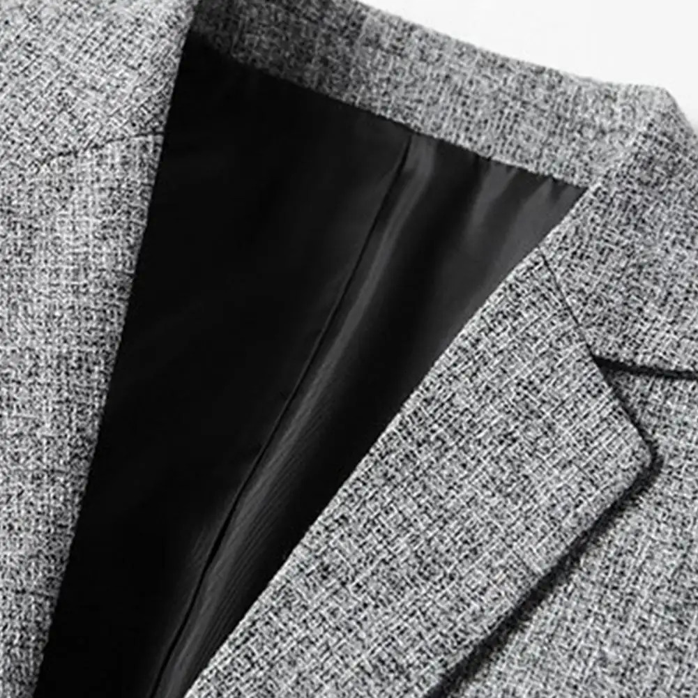 Men's Suits Blazers Men Blazer Solid Color Single Breasted Autumn Winter Two Buttons Pockets Suit Coat for Wedding 231110