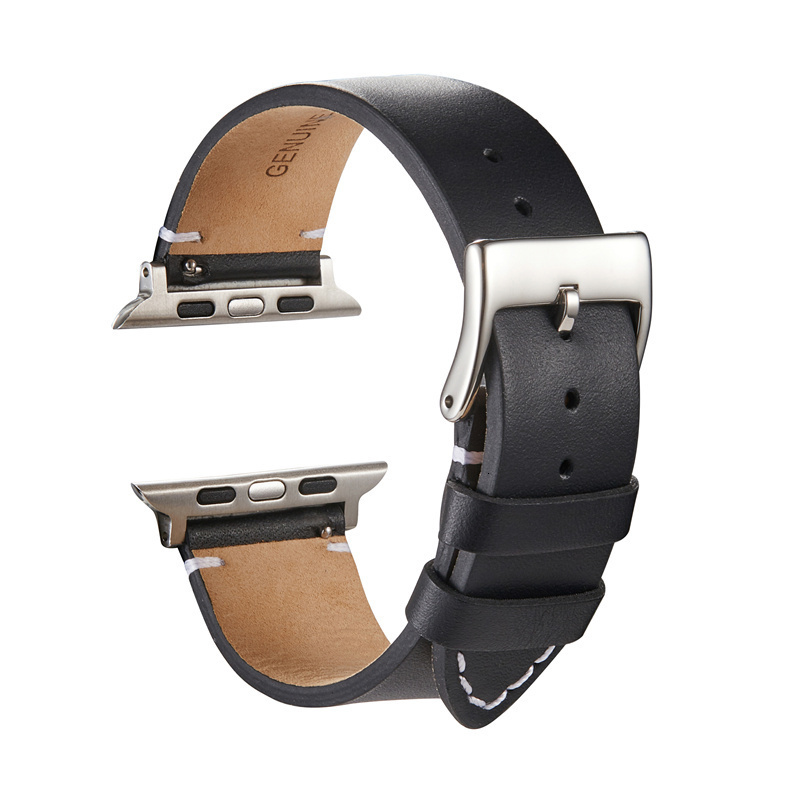 Watch Bands Genuine Leather Strap Watchband for Apple Watch Band 45mm 44mm 42mm 40mm 38mm 41mm Bracelet for Iwatch Series 8 7 SE 6 5 4 3 230411