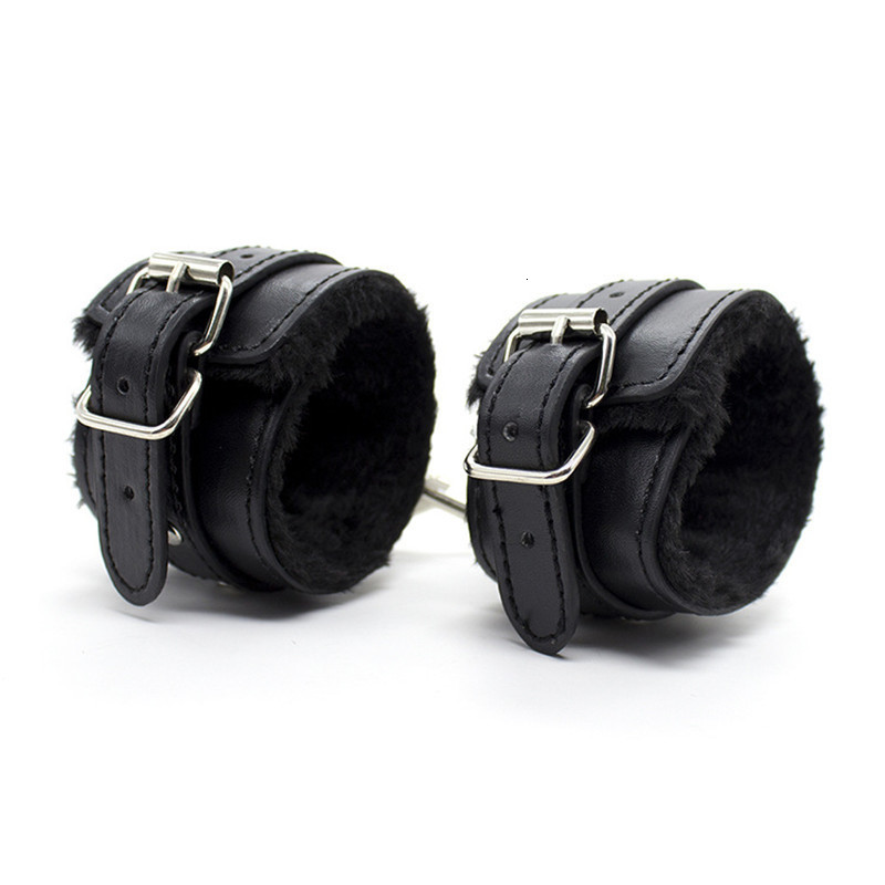 Cockrings 44cm PU Leather Erotic Handcuffs Ankle Cuff Restraints With Whip BDSM Bondage Slave Sex Toys For Couple Adult Game Flogger 230411